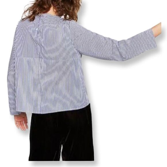 Bishop+young Striped Knot Front Shirt M - Picture 3 of 11